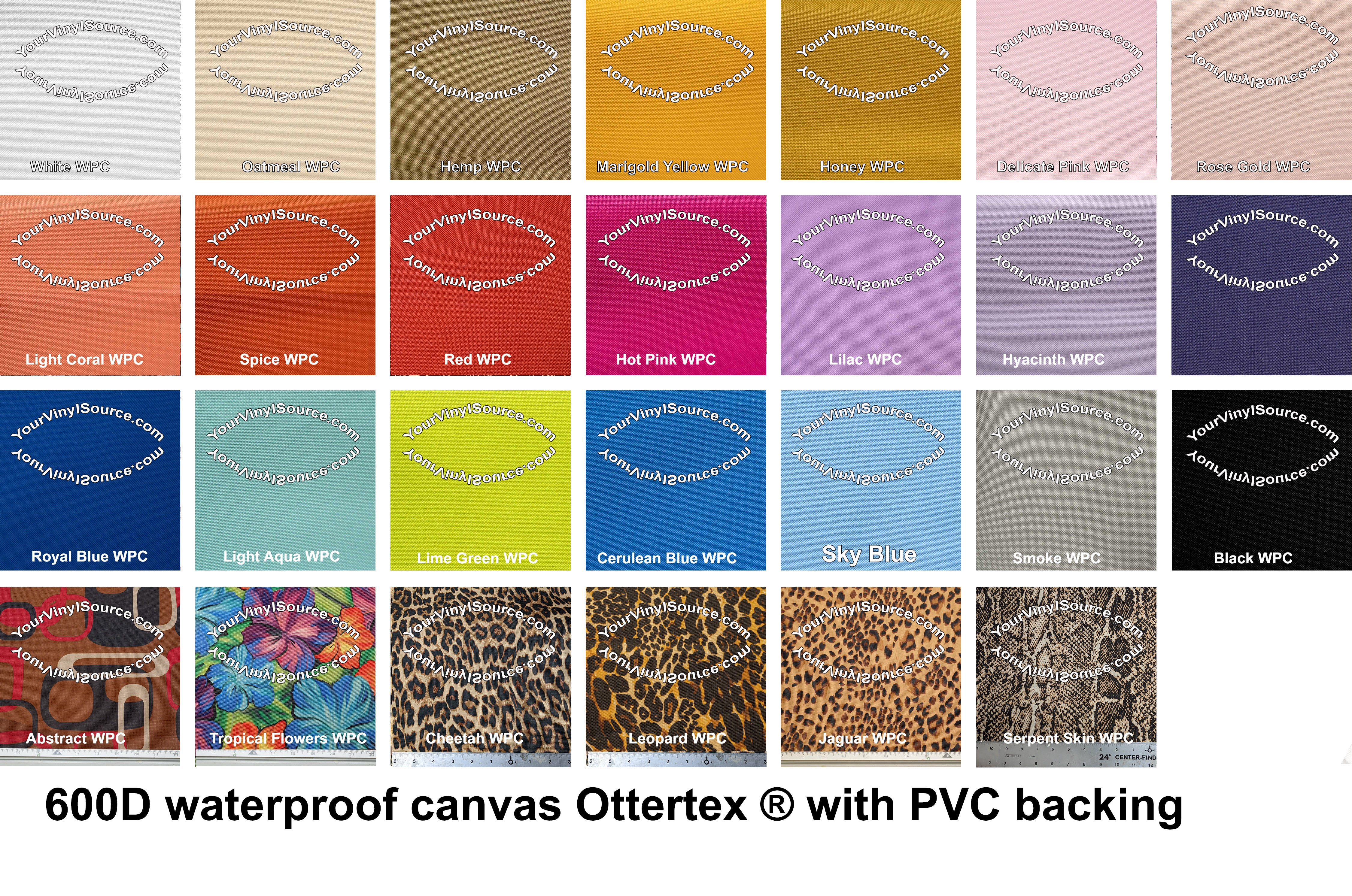 Fabric Wholesale Direct Ottertex Waterproof Canvas - Labyrinth Print Fabric - Yard Many Colors Available