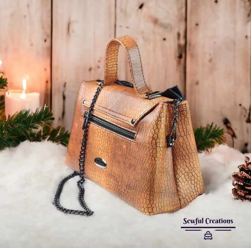 Copper Leather printed vinyl  3 sizes