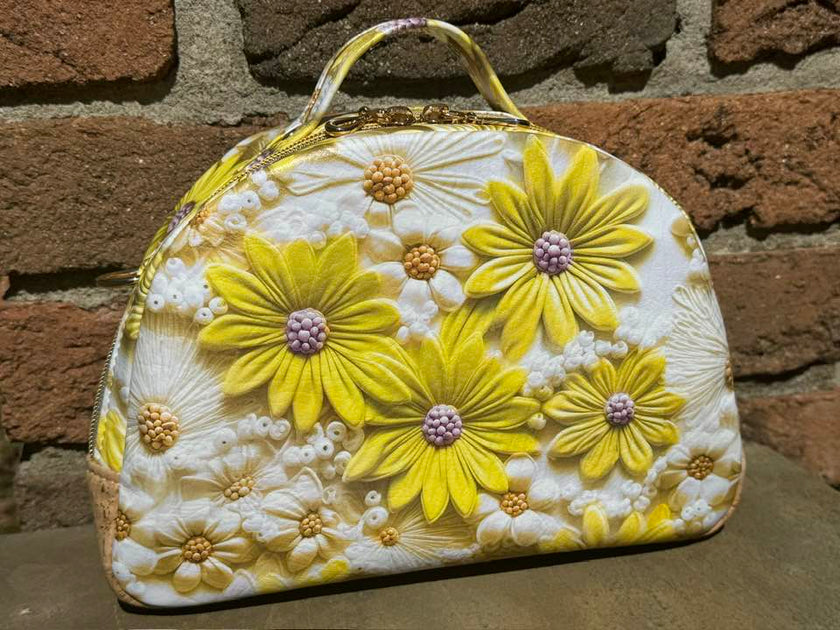 Yellow Daisies printed vinyl  3 sizes