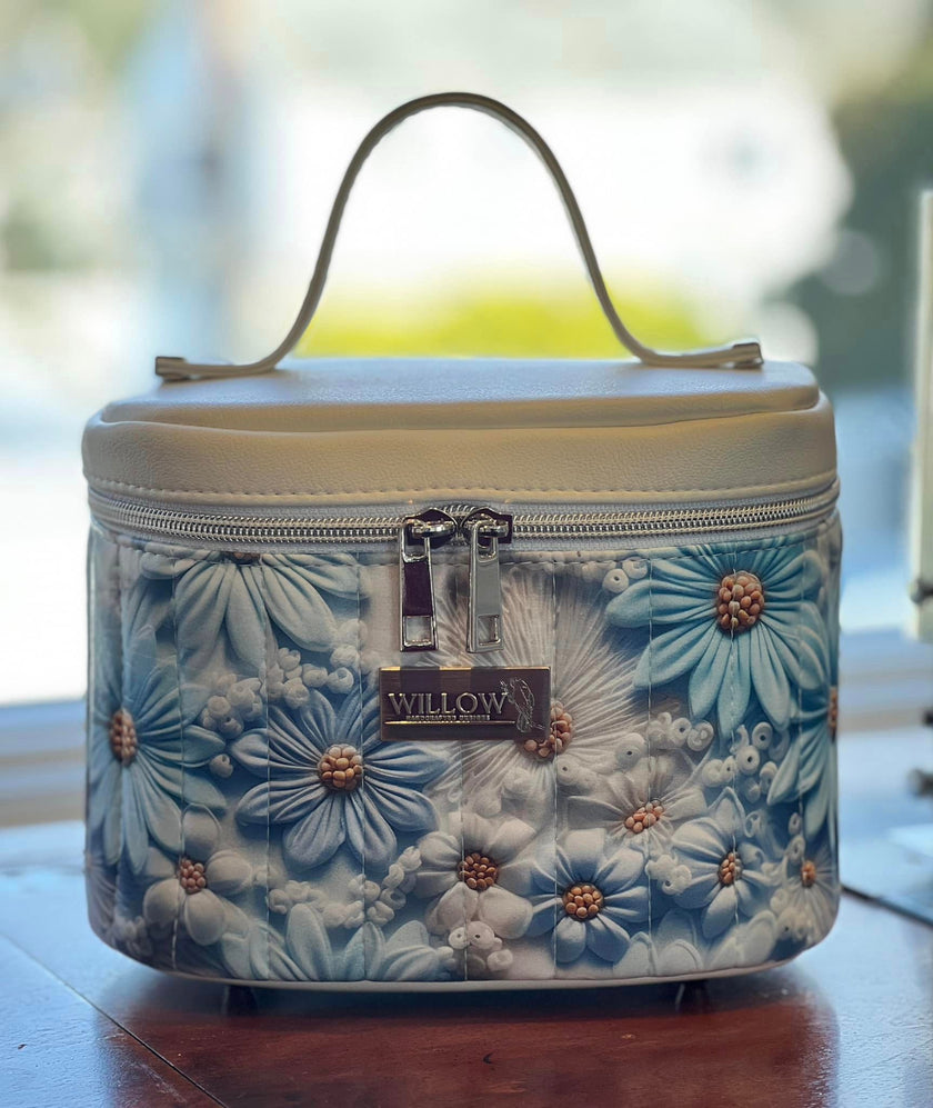 Blue Daisies printed vinyl  3 sizes