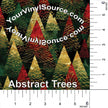Abstract Trees printed vinyl 2 sizes  25% off