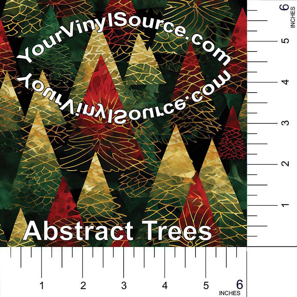 Abstract Trees printed vinyl 2 sizes  25% off