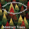 Abstract Trees printed vinyl 2 sizes  25% off