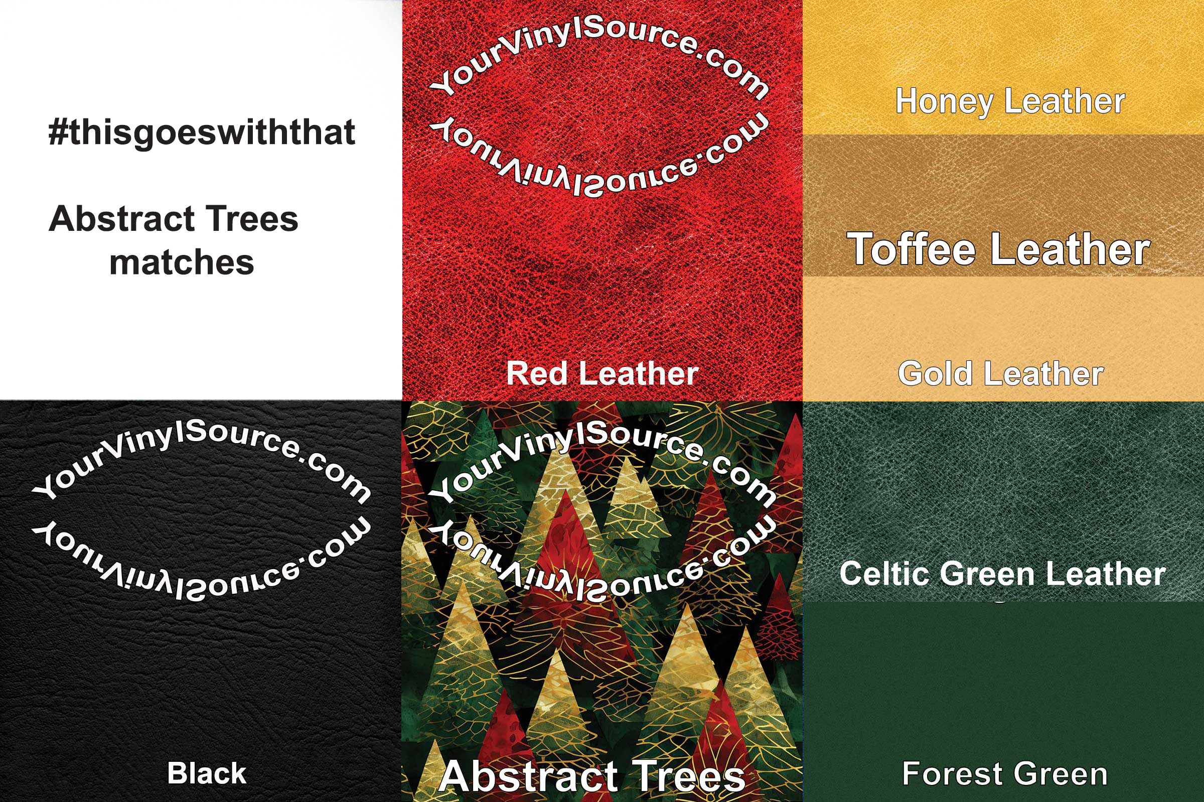 Abstract Trees printed vinyl 2 sizes  25% off