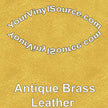 Antique Brass Leather 3 sizes