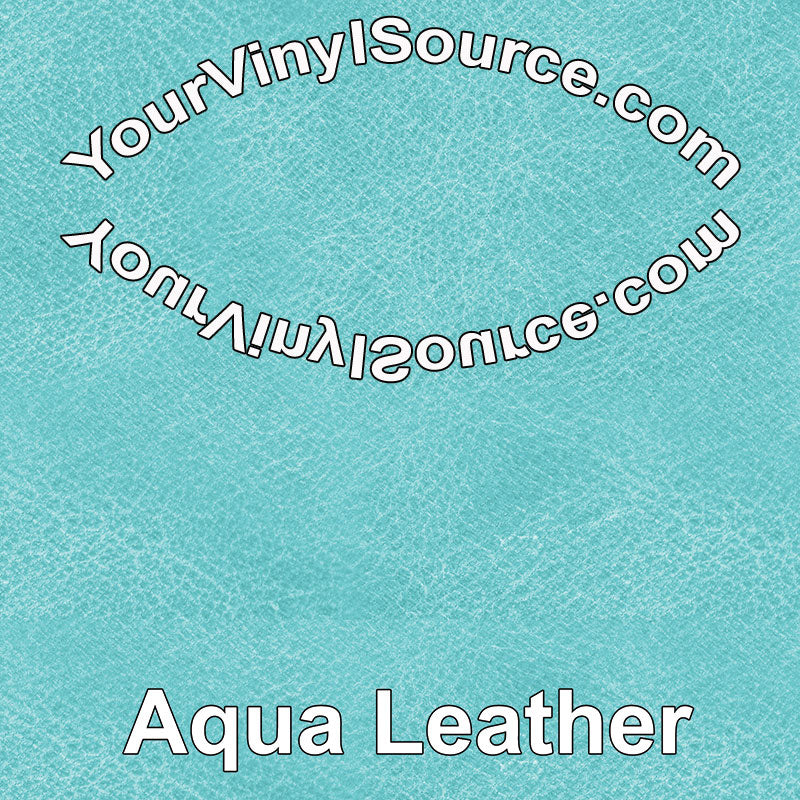 Aqua Leather printed vinyl  2 sizes
