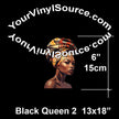 Black Queen 2 Panel 13x18