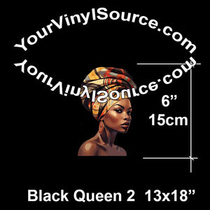 Black Queen 2 Panel 13x18