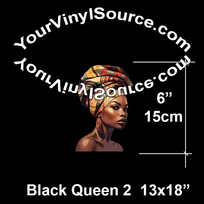 Black Queen 2 Panel 13x18