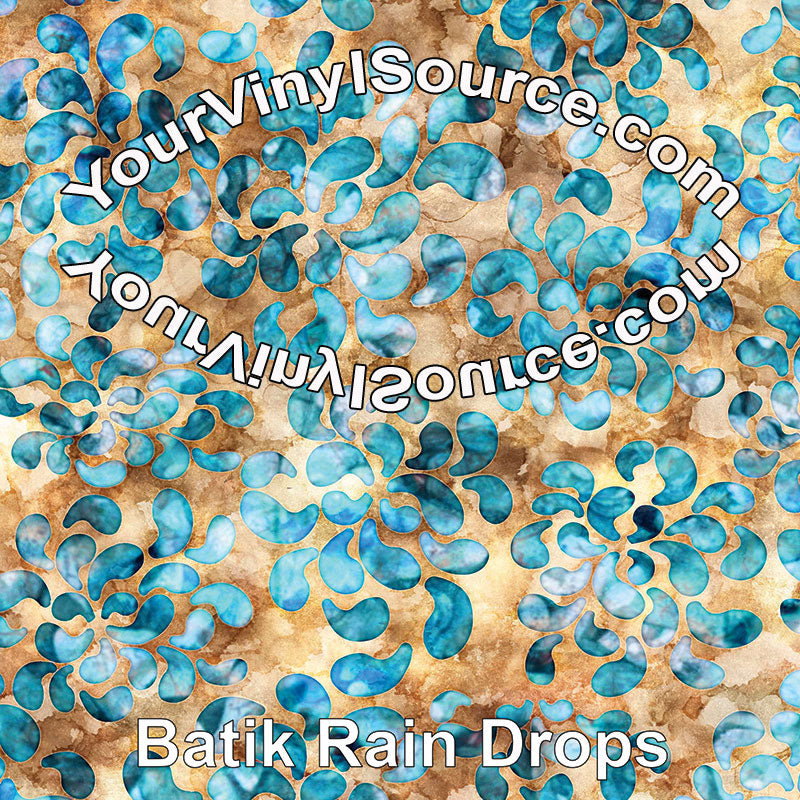 Batik Rain Drops  2 sizes
