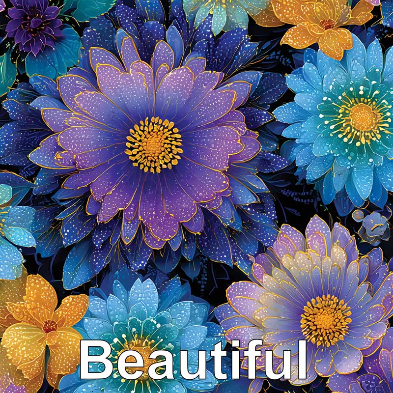 Beautiful printed vinyl 3 sizes