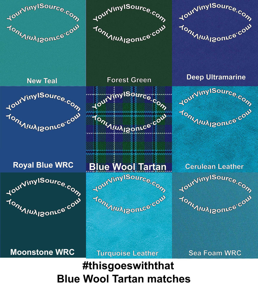 Blue Wool Tartan 2 sizes 25% off