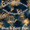 Blue & Gold Skin 3 sizes