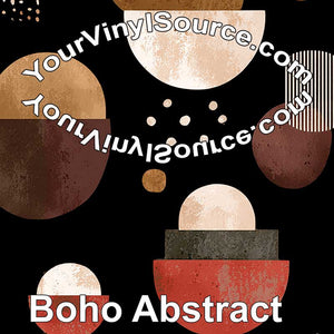 Boho Abstract printed vinyl 3 sizes