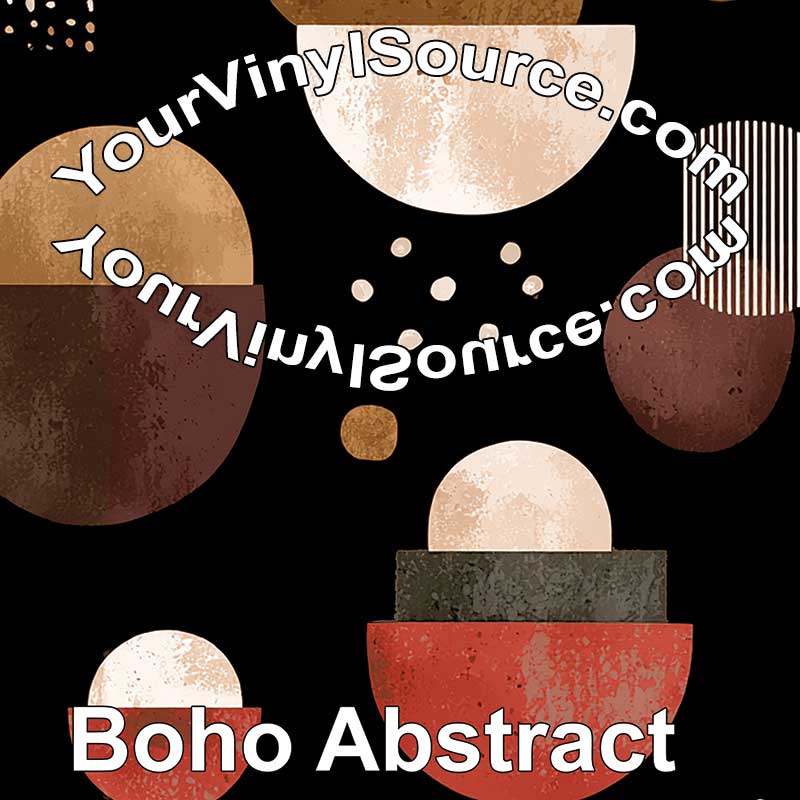 Boho Abstract printed vinyl 3 sizes