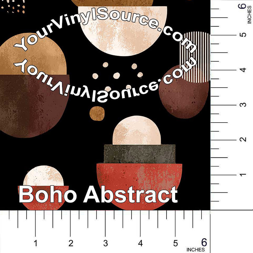 Boho Abstract printed vinyl 3 sizes
