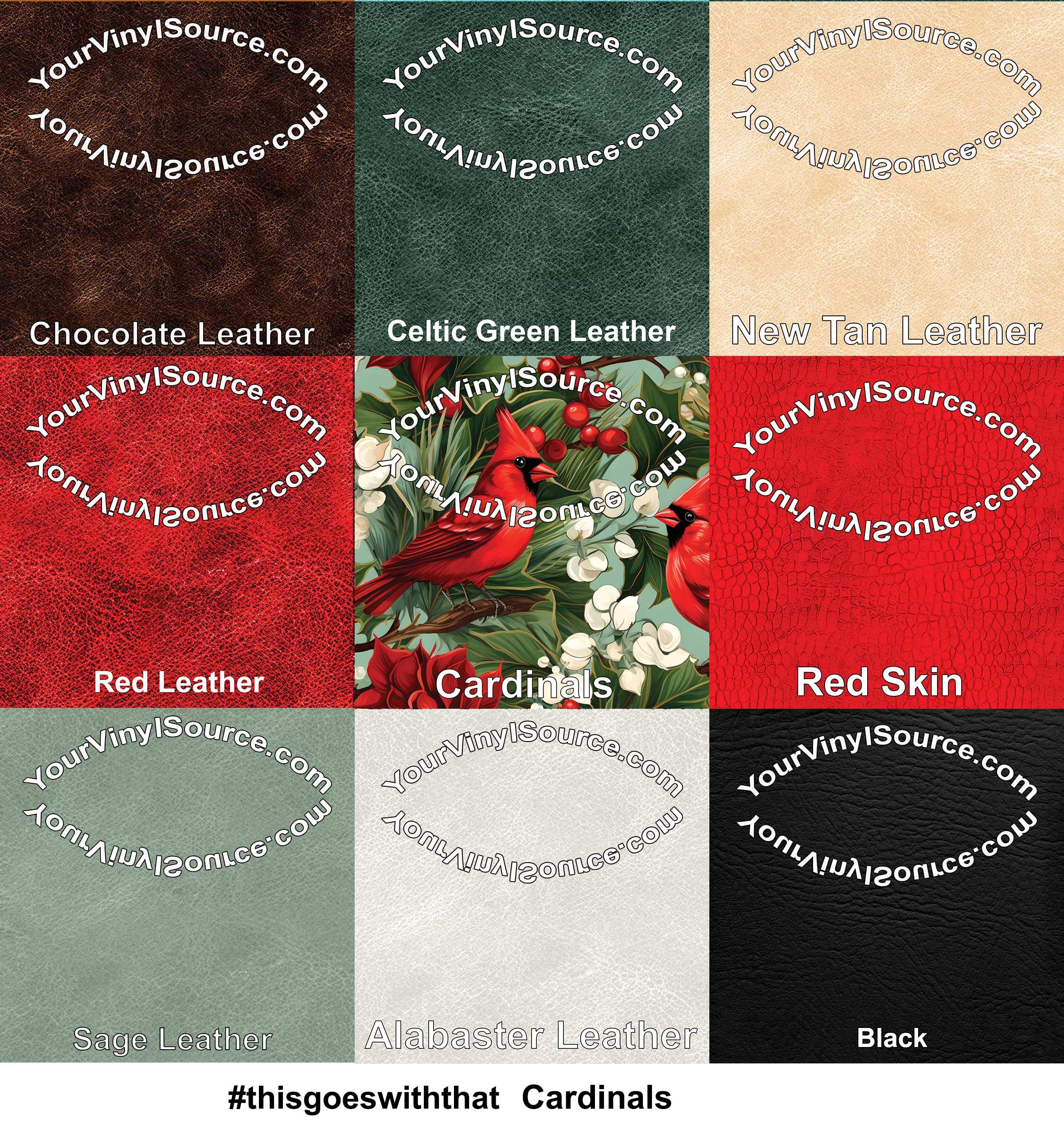 Cardinals printed vinyl 2 sizes 25% off