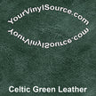 Celtic Green Leather printed vinyl  2 sizes