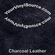 Charcoal Leather printed vinyl  2 sizes