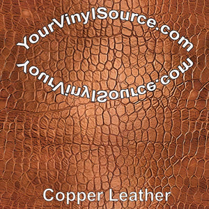 Copper Leather printed vinyl  2 sizes