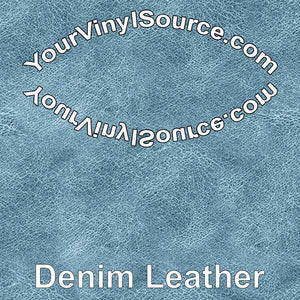 Denim Leather printed vinyl  2 sizes