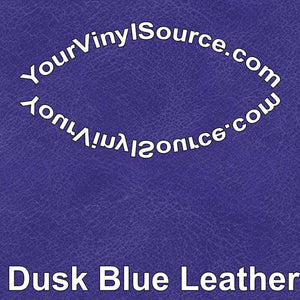 Dusk Blue Leather printed vinyl  2 sizes