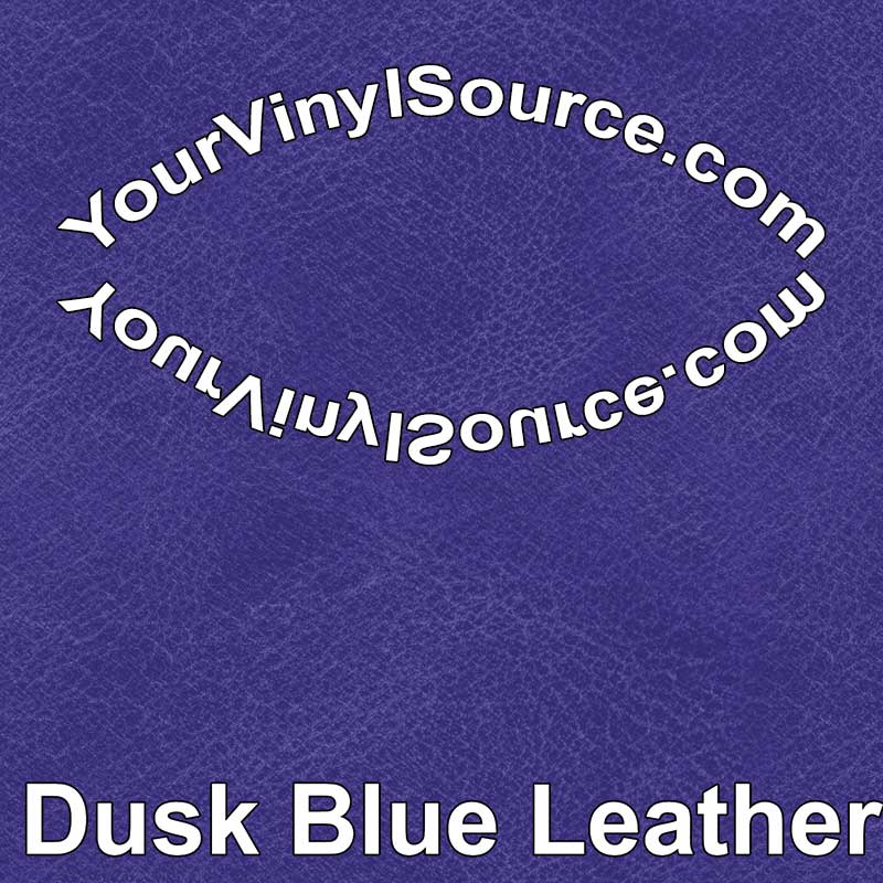 Dusk Blue Leather printed vinyl  2 sizes