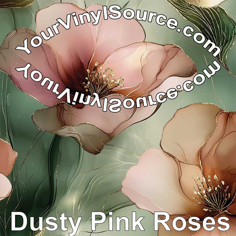 Dusty Pink Roses 3 sizes