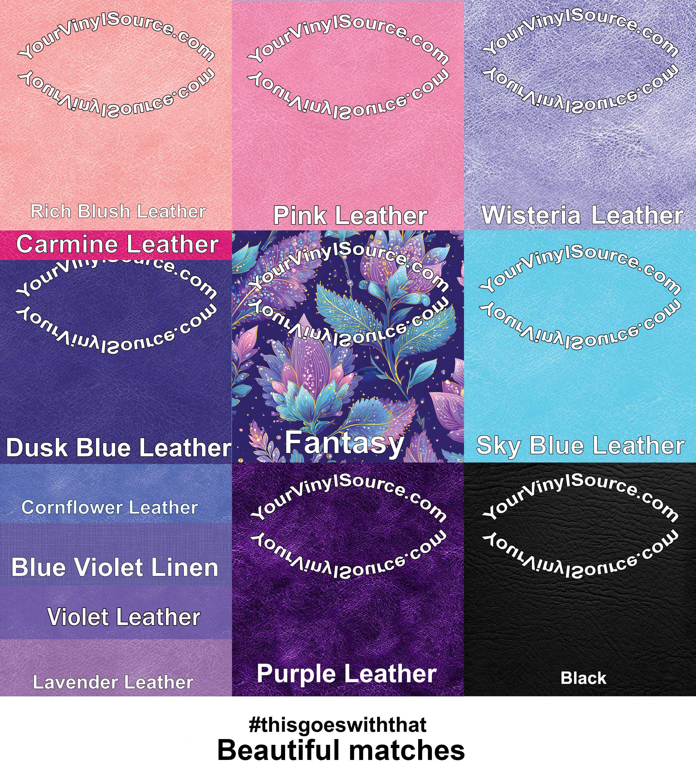 Fantasy printed vinyl 3 sizes