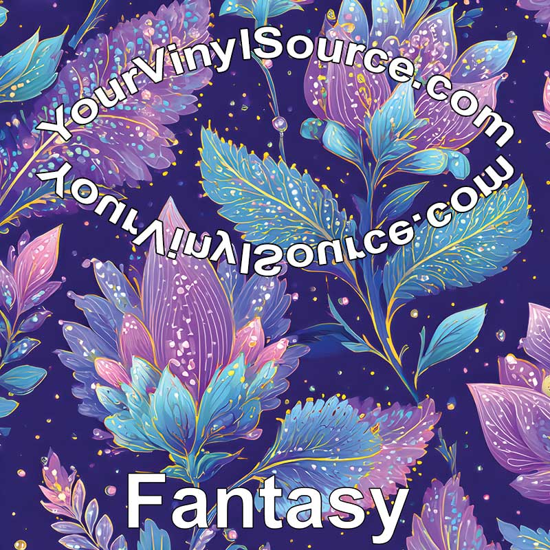 Fantasy printed vinyl 3 sizes