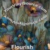 Flourish printed vinyl 3 sizes