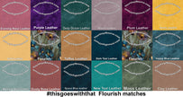 Flourish printed vinyl 3 sizes