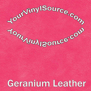 Geranium Leather printed vinyl  2 sizes