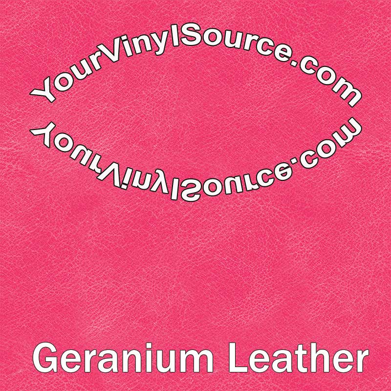Geranium Leather printed vinyl  2 sizes