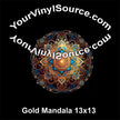 Gold Mandala panel 13x13