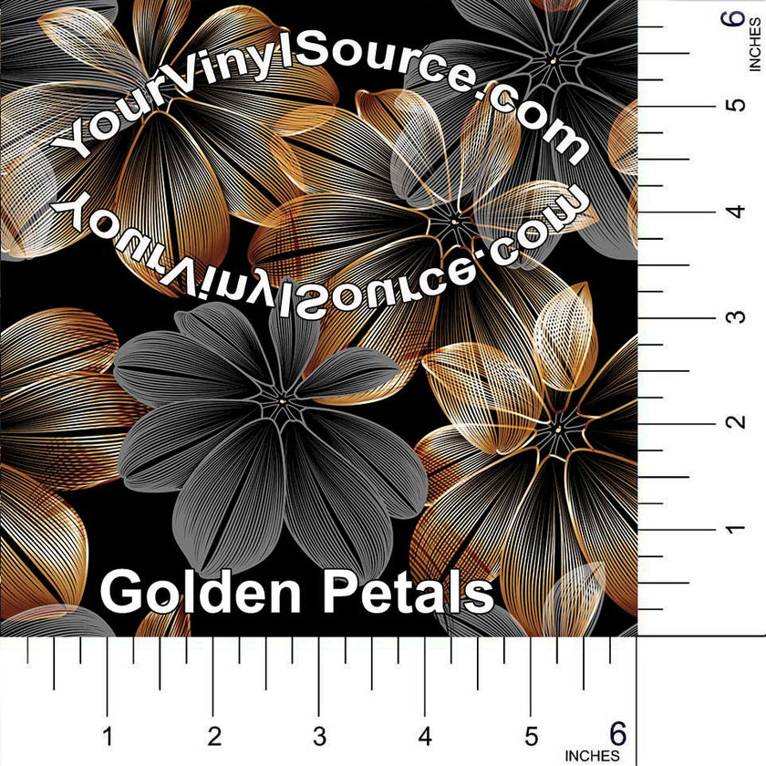 Golden Petals 3 sizes