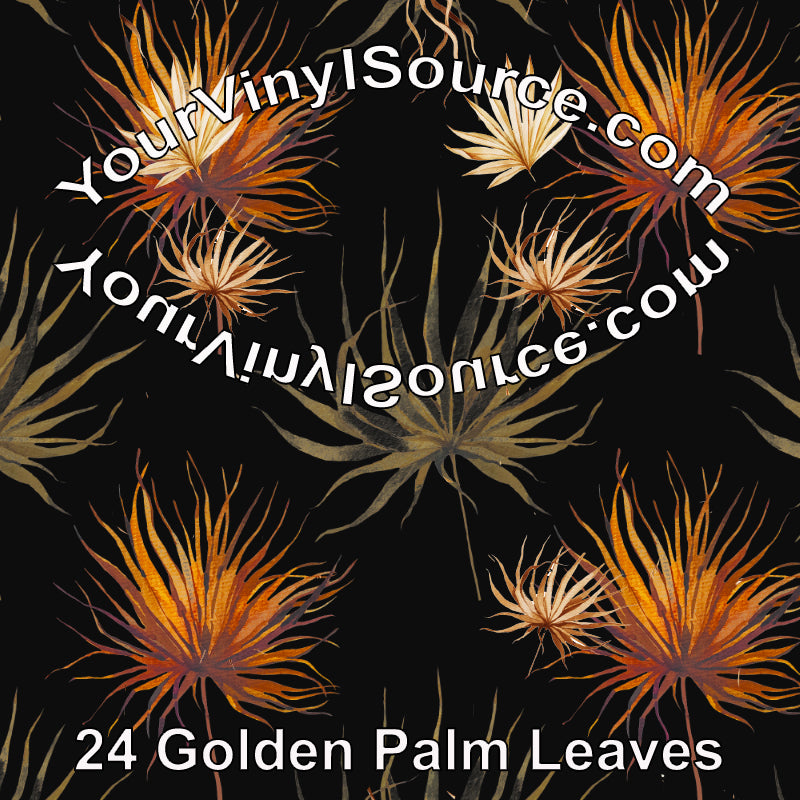 Golden Palm Leaves 2 sizes