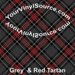 Grey & Red Tartan 3 sizes