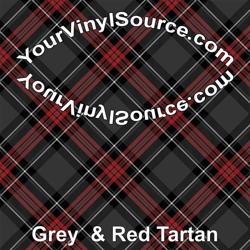 Grey & Red Tartan 3 sizes