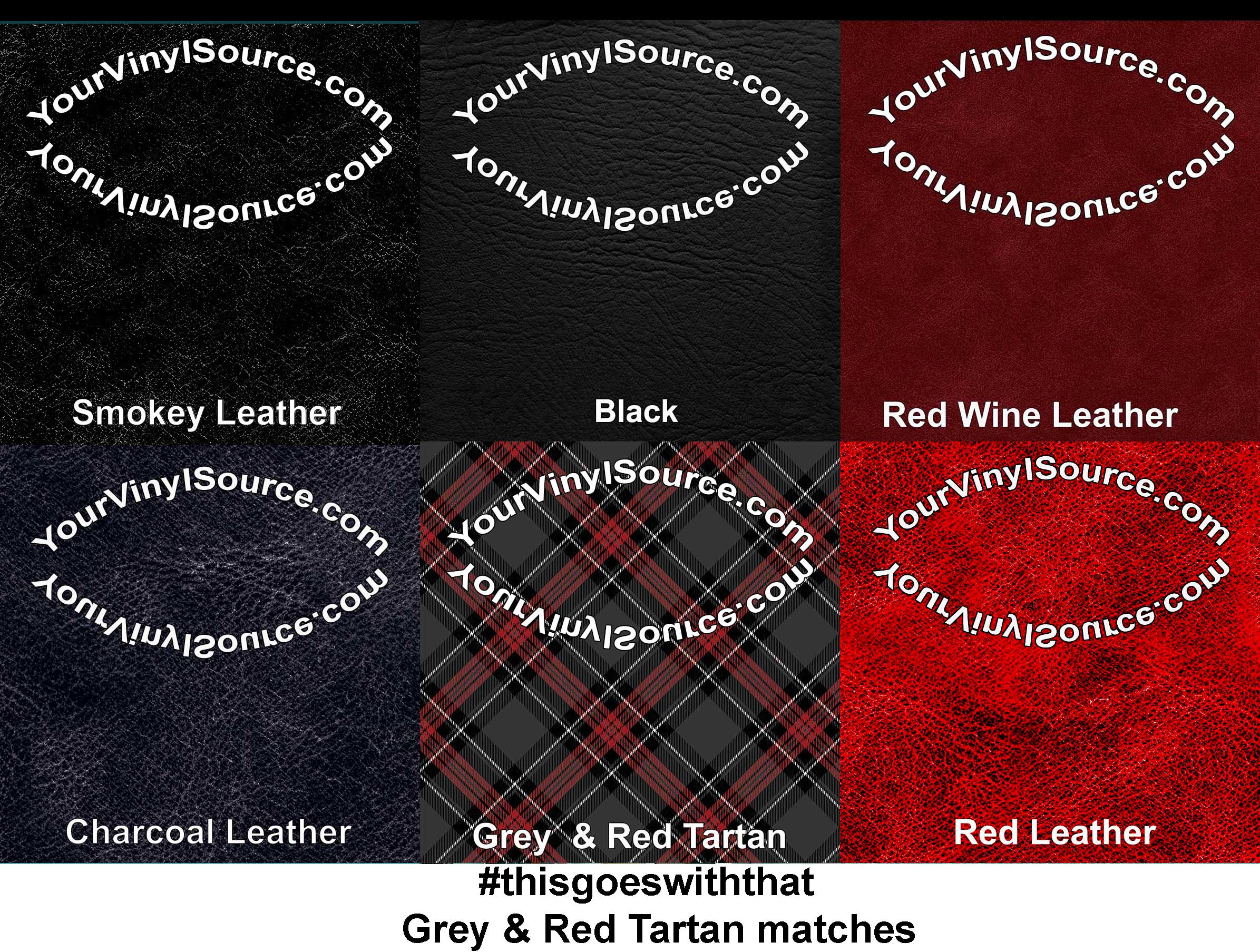Grey & Red Tartan 3 sizes