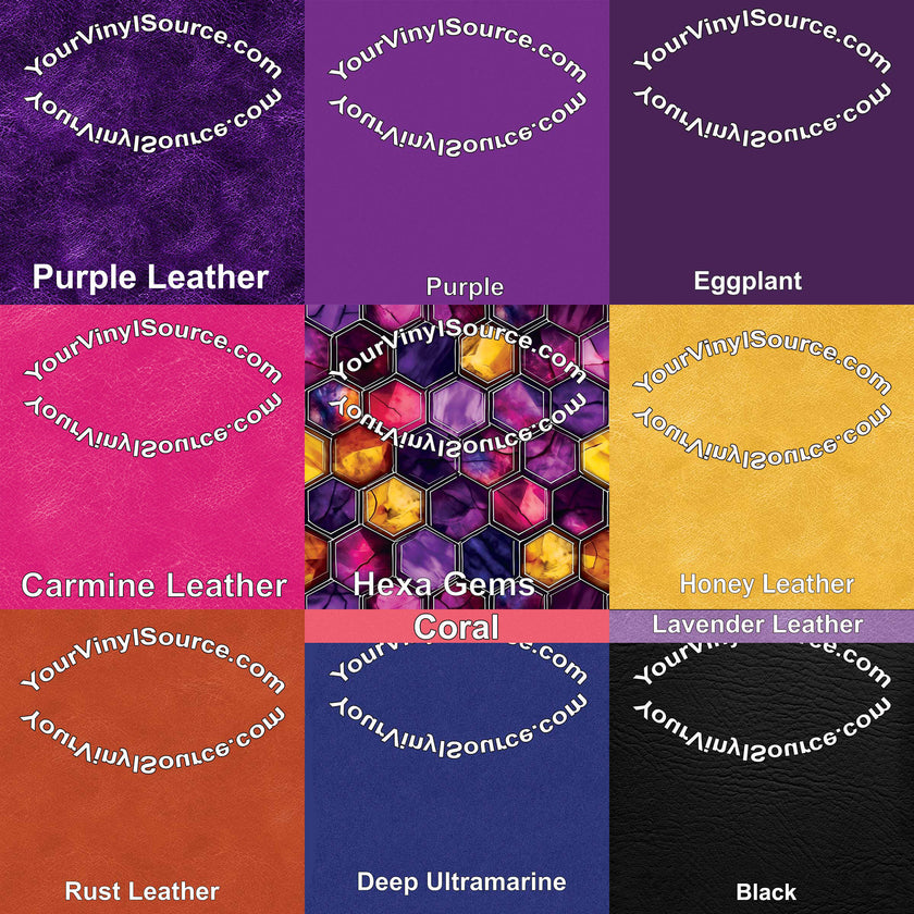 Hexa Gems printed vinyl 3 sizes