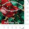 Holiday Joy printed vinyl 2 sizes  25% off