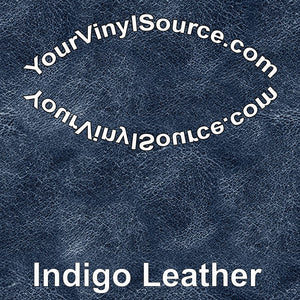 Indigo Leather printed vinyl  2 sizes