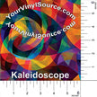 Kaleidoscope printed vinyl 3 sizes