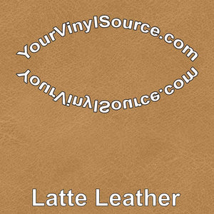 Latte Leather printed vinyl  3 sizes