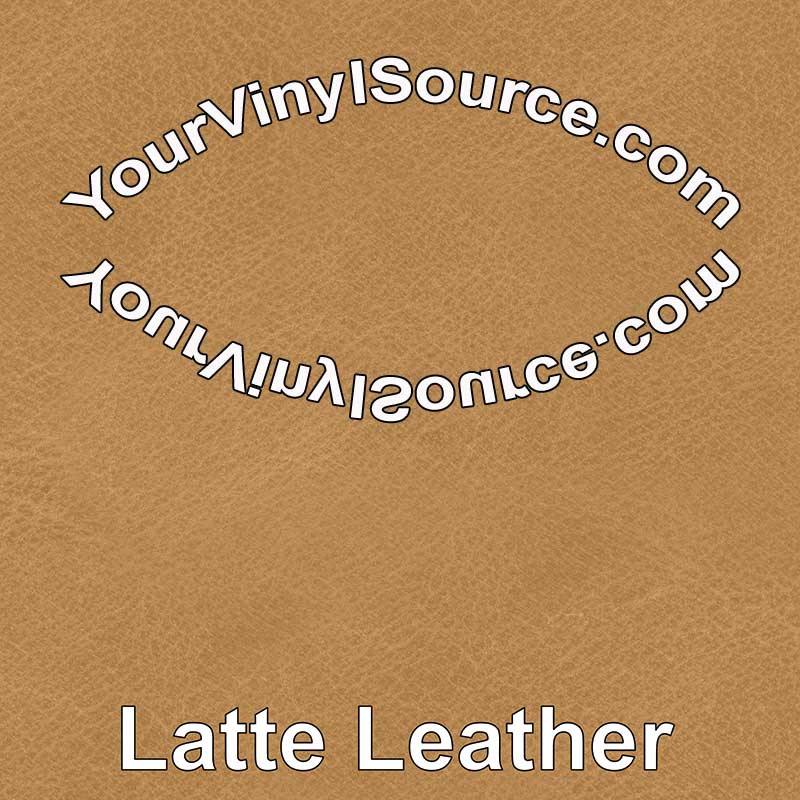 Latte Leather printed vinyl  3 sizes