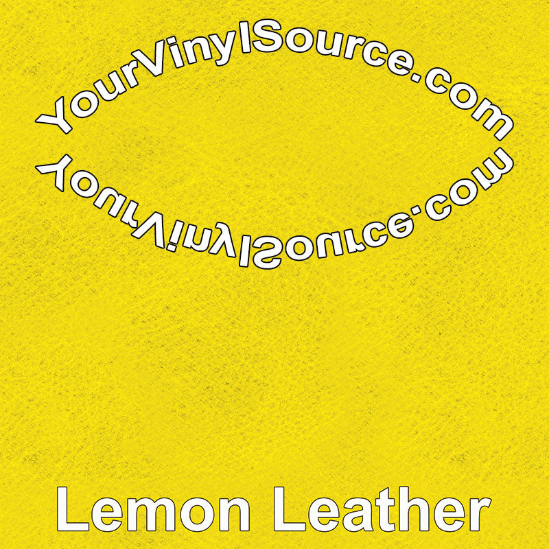 Lemon Leather printed vinyl  2 sizes