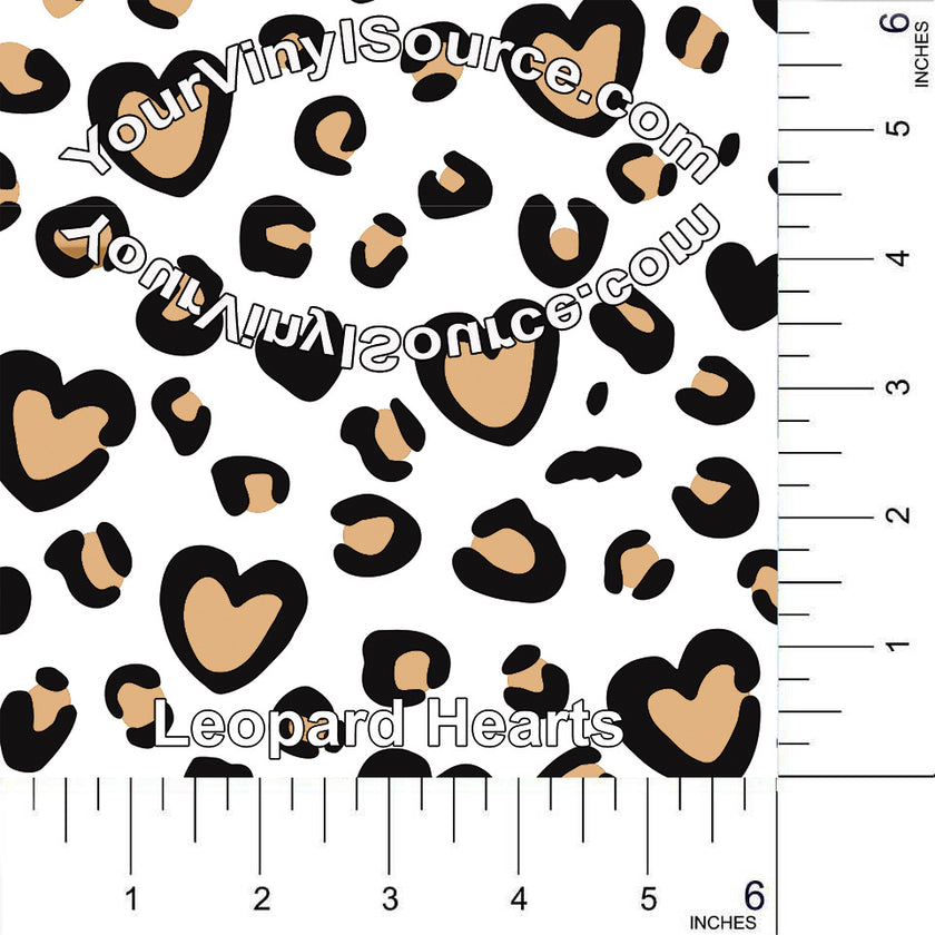 Leopard Hearts 3 sizes