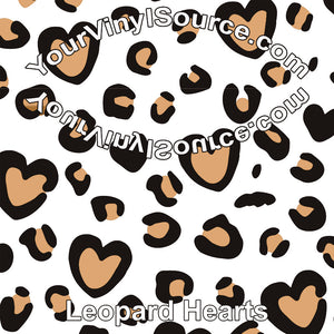 Leopard Hearts 3 sizes