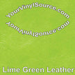 Lime Green Leather  3 sizes